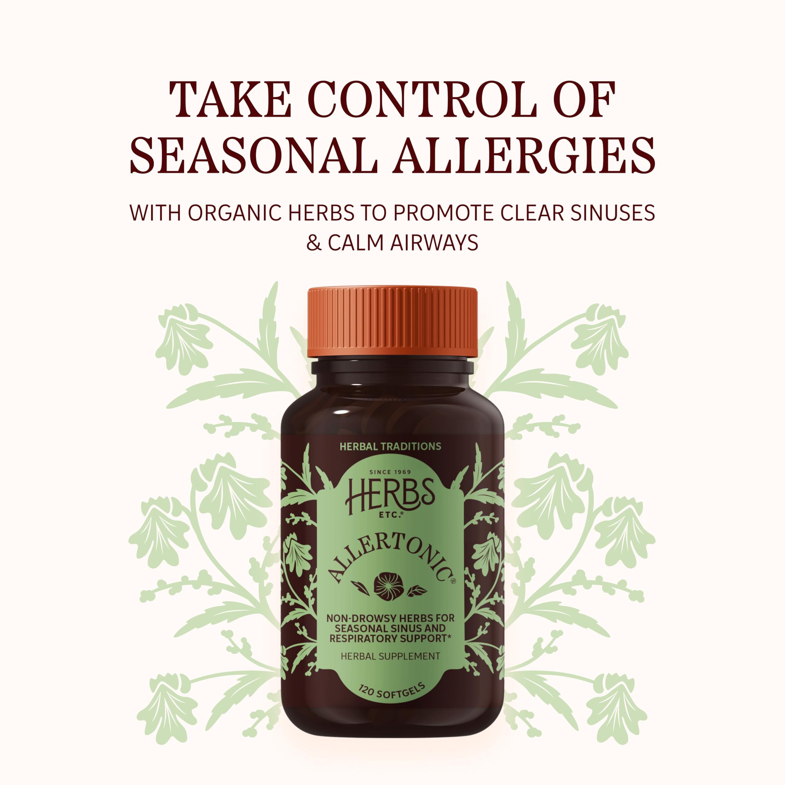 Herbs Etc. Allertonic cápsula blanda textura y facilidad de deglución