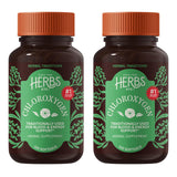 Herbs Etc. frasco frontal mostrando etiqueta clara y beneficios
