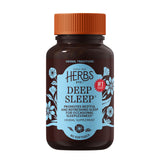 Herbs Etc. frasco Deep Sleep Softgels mostrando el frente y beneficios naturales