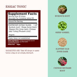 Herbs Etc. gotas de Essiac Tonic Classic en cucharilla, dosificación fácil y precisa