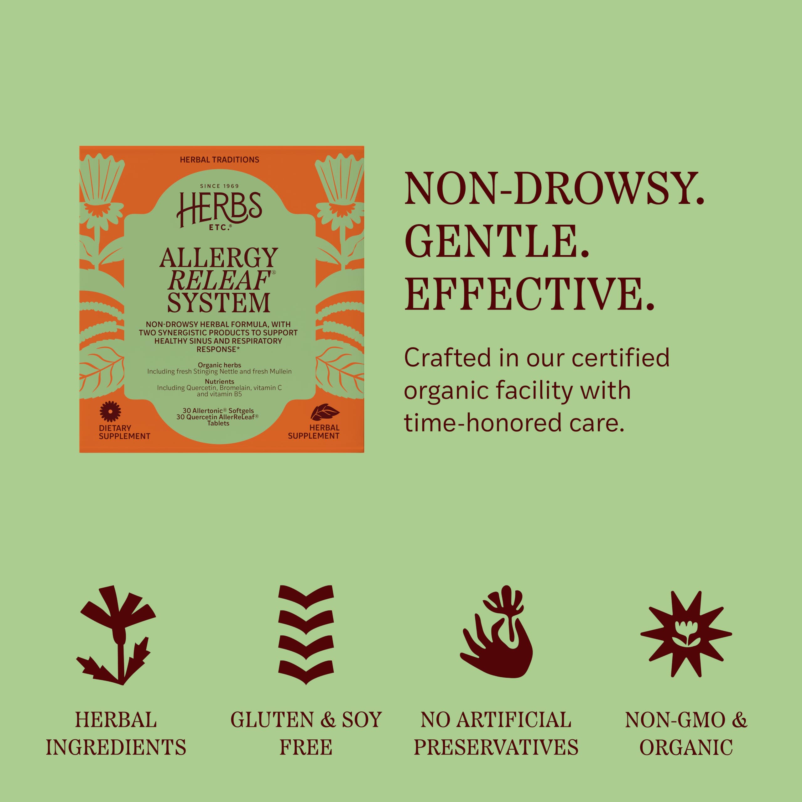 Herbs Etc. producto en mano para comparar tamaño y cantidad por servicio