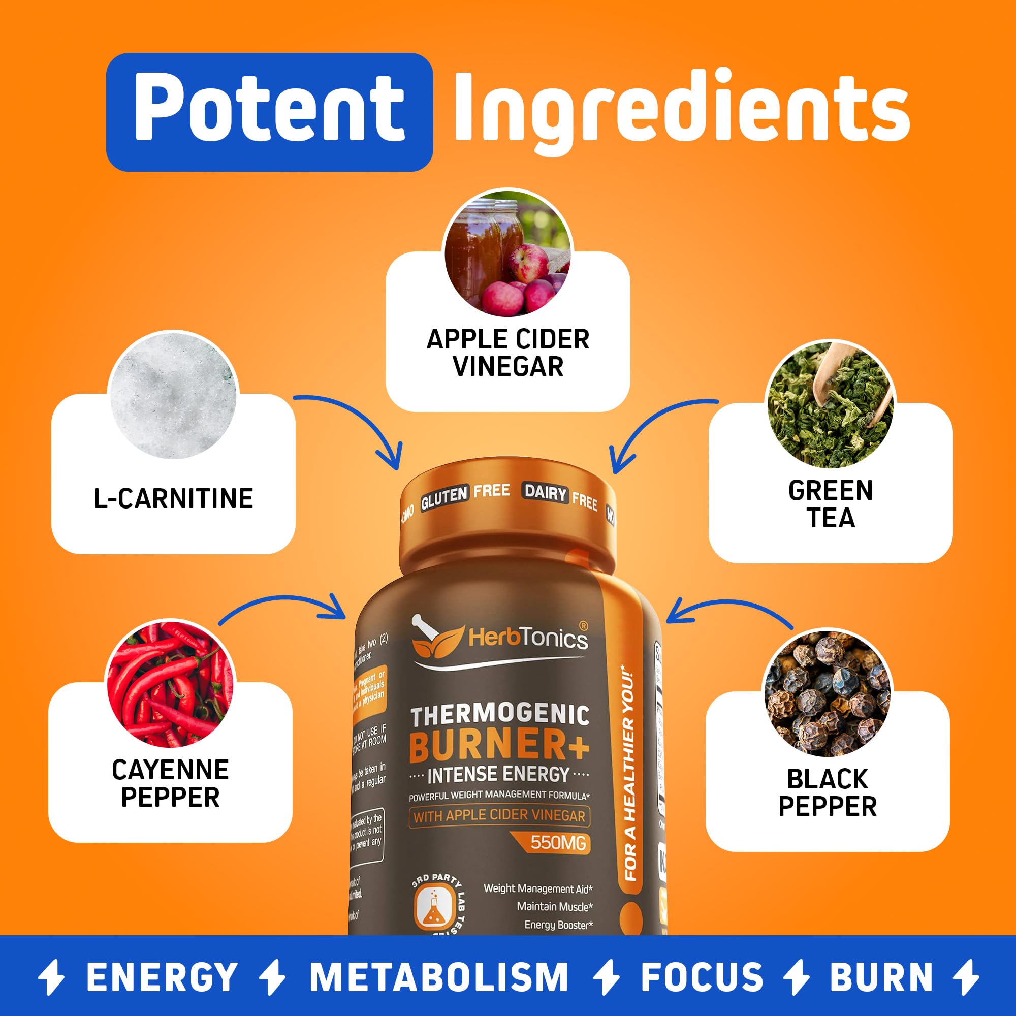 Herbtonics cápsula en la mano para visualizar tamaño y comodidad