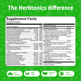 Herbtonics visual de probióticos y enzimas para mejor digestión