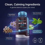 Herbtonics ingredientes clave: melatonina, valeriana y té verde para apoyo nocturno