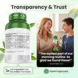 Herbtonics adolescentes estudiando con producto para enfoque y energía