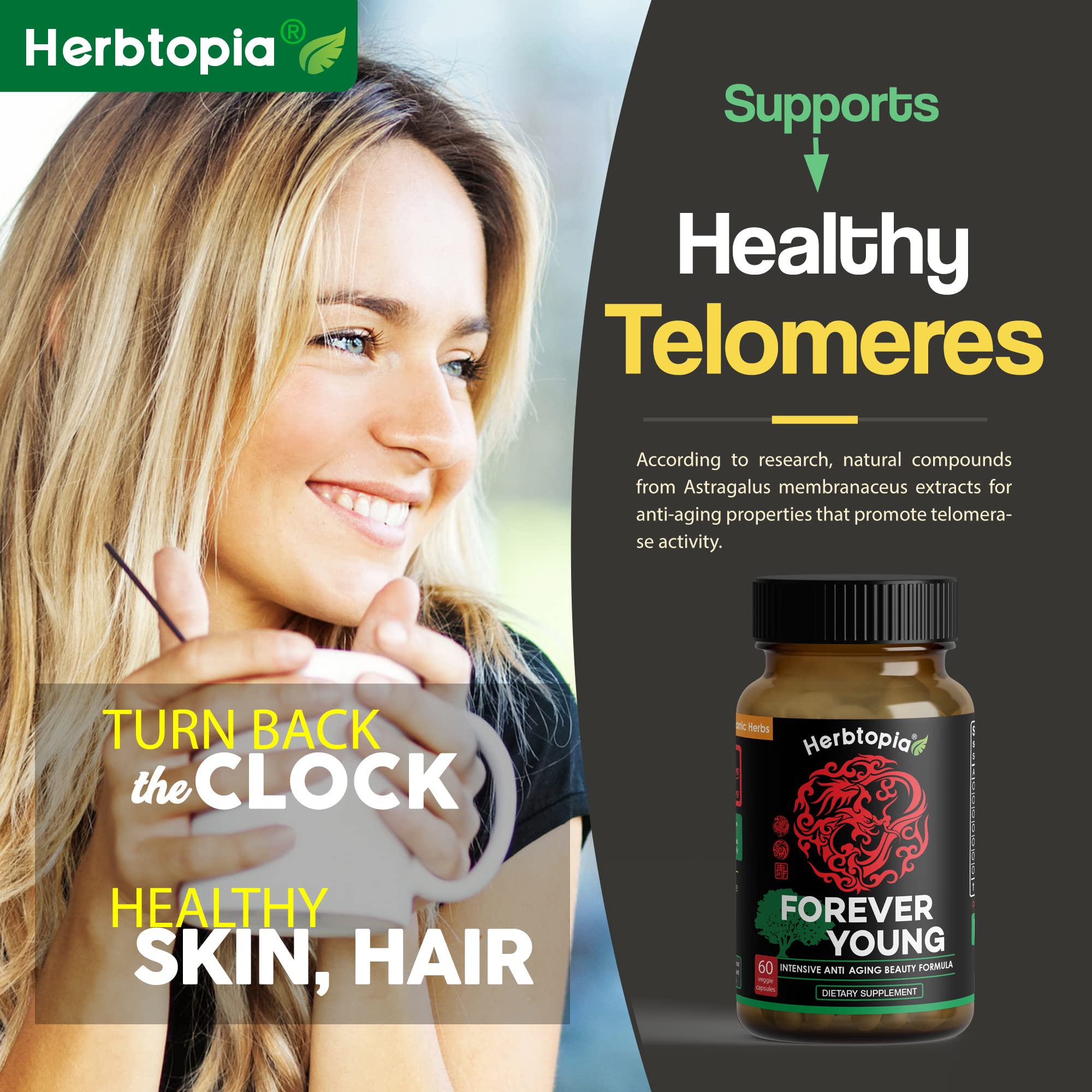 Herbtopia reishi y melena de león juntos, sugieren apoyo inmune y mente