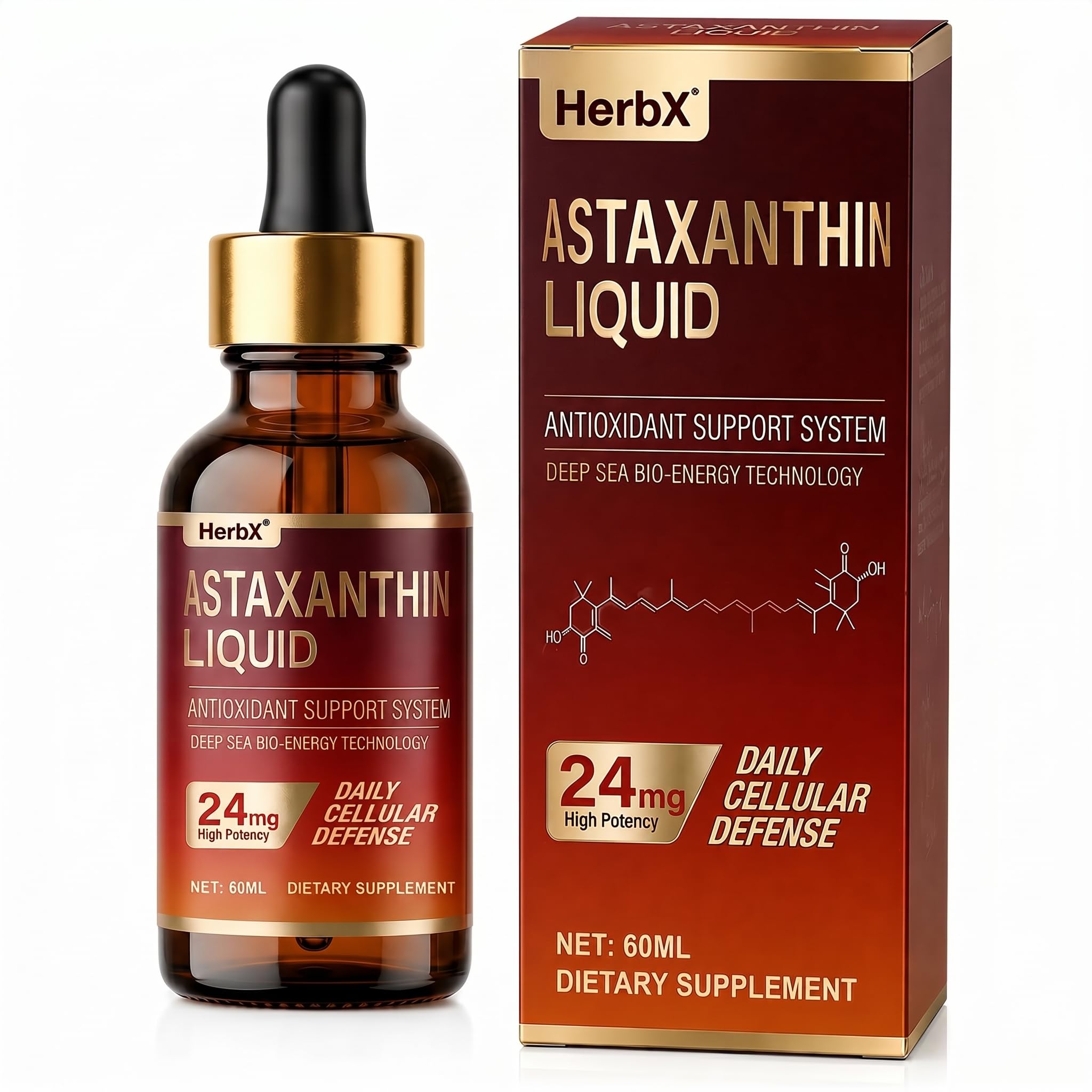 HerbX frasco frontal mostrando el envase y beneficio de absorción