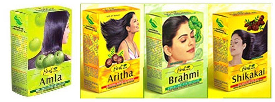 Hesh pack cuatro polvos frontal mostrando envases y beneficios naturales