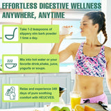 Heucves Slippery Elm añadido a batido para mejorar consistencia nutritiva