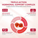 Hewvrix primer plano de textura de gomita que ilustra sabor frutos rojos y consistencia masticable