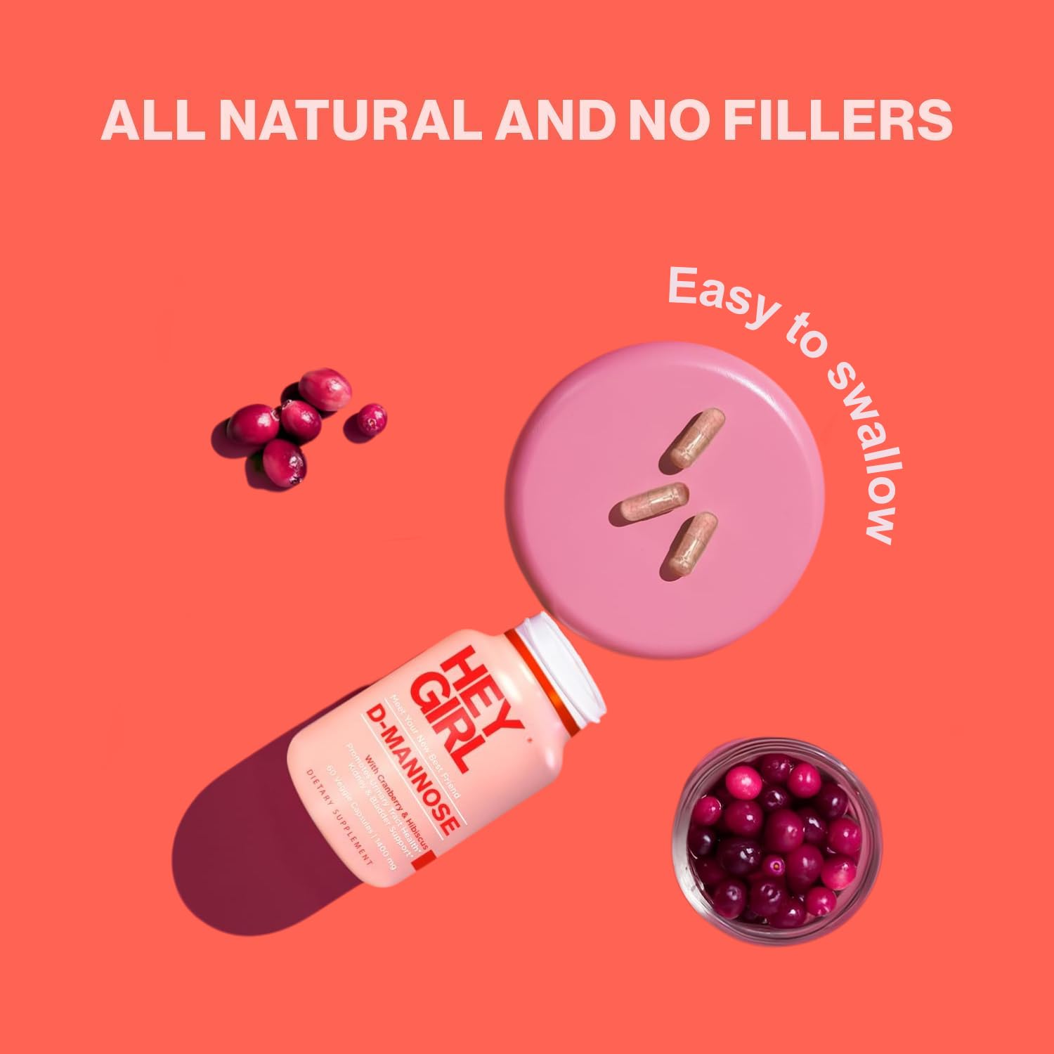 Hey Girl etiqueta con lista de ingredientes para ver la composición natural
