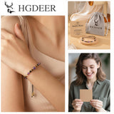 HGDEER bolsa de terciopelo gris incluida para guardar y proteger la pulsera