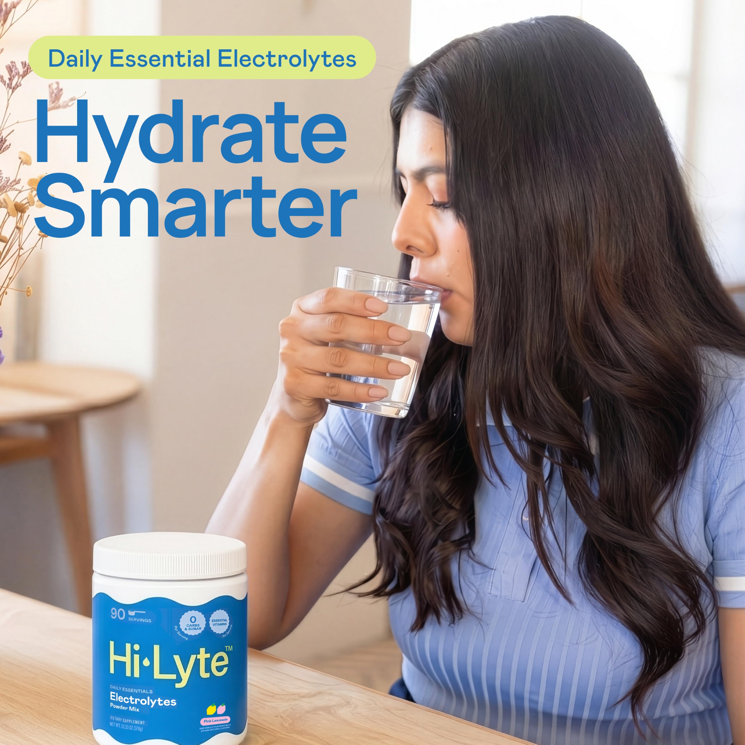 Hi-Lyte etiqueta con lista de ingredientes limpia y beneficios visibles