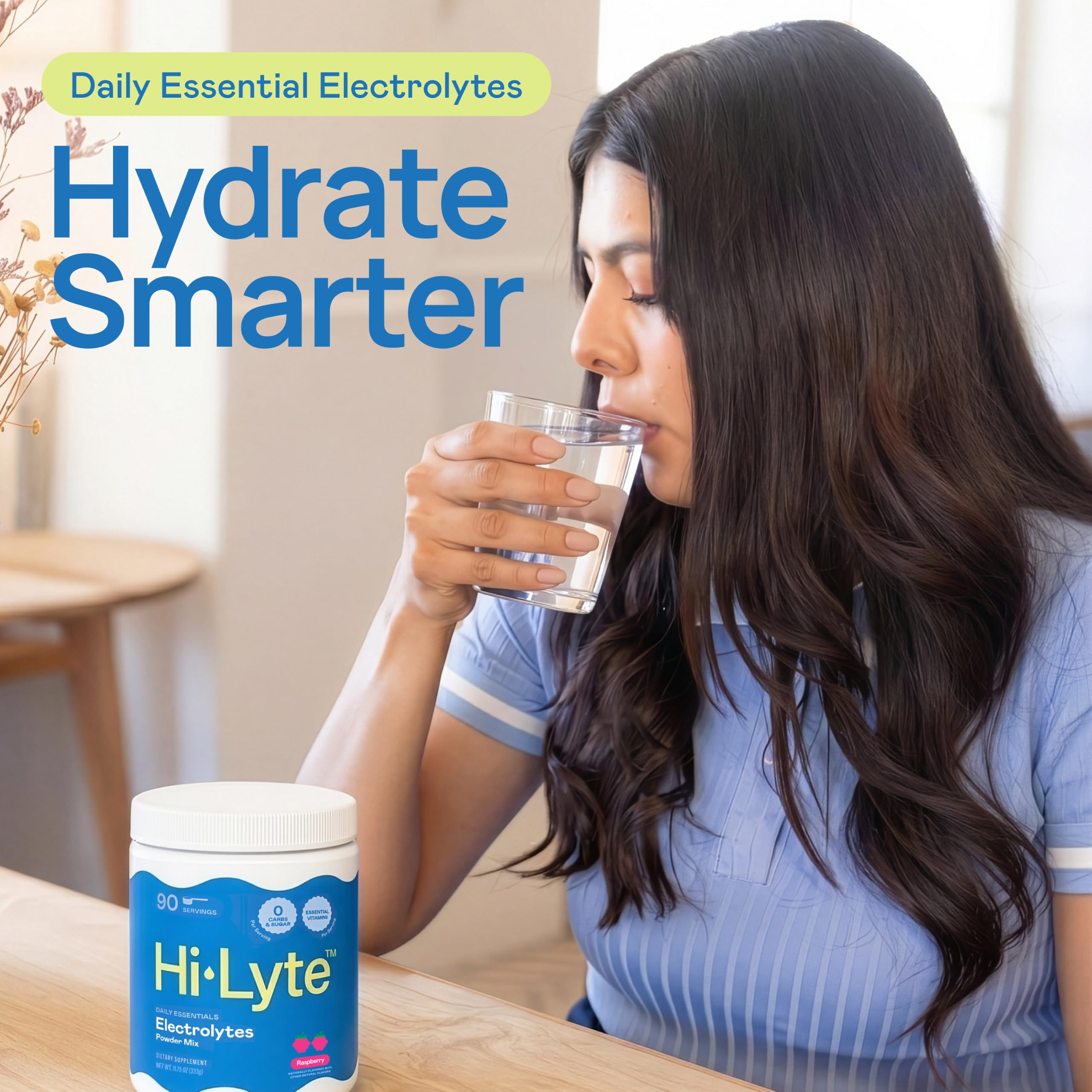 Hi-Lyte etiqueta de ingredientes destacando fórmula limpia y sin azúcar