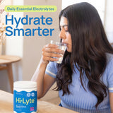 Hi-Lyte etiqueta de ingredientes destacando fórmula limpia y sin azúcar
