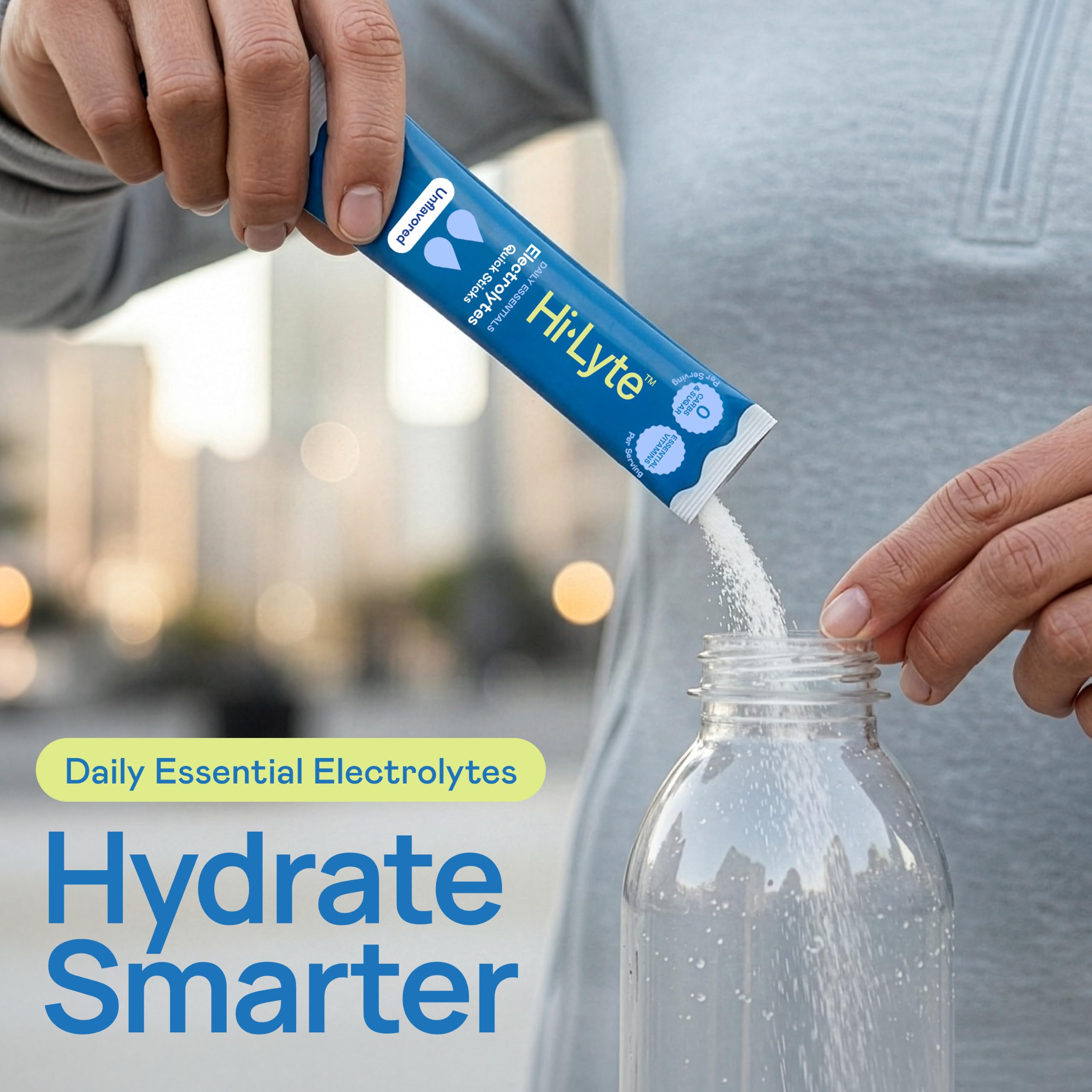 Hi-Lyte etiqueta de ingredientes destacando fórmulación limpia y sin azúcares