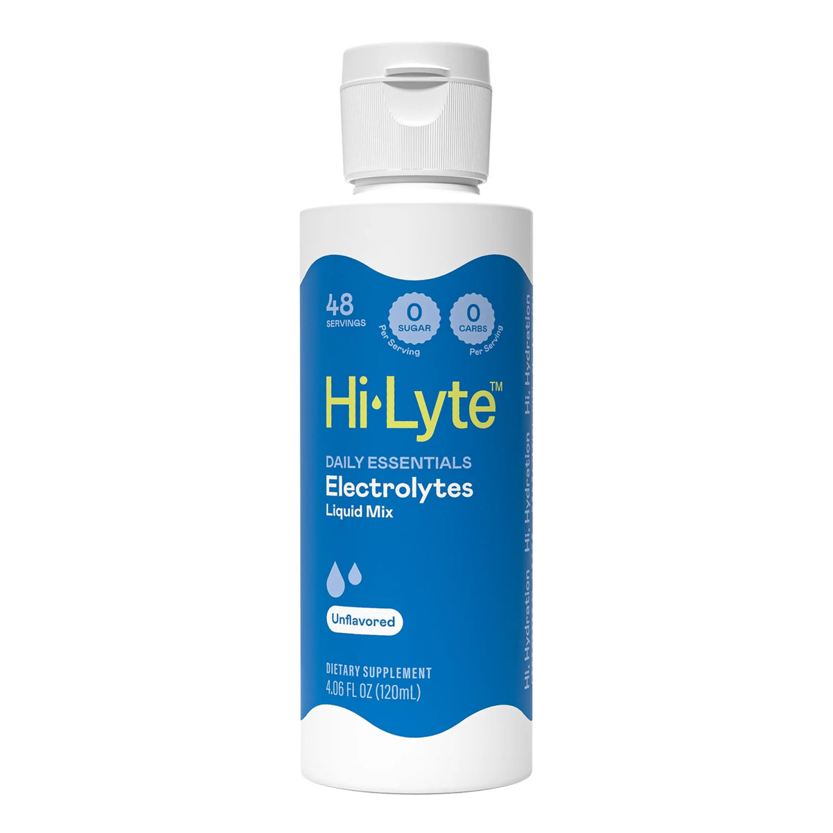 Hi-Lyte imagen frontal del envase mostrando gotas concentradas y claridad
