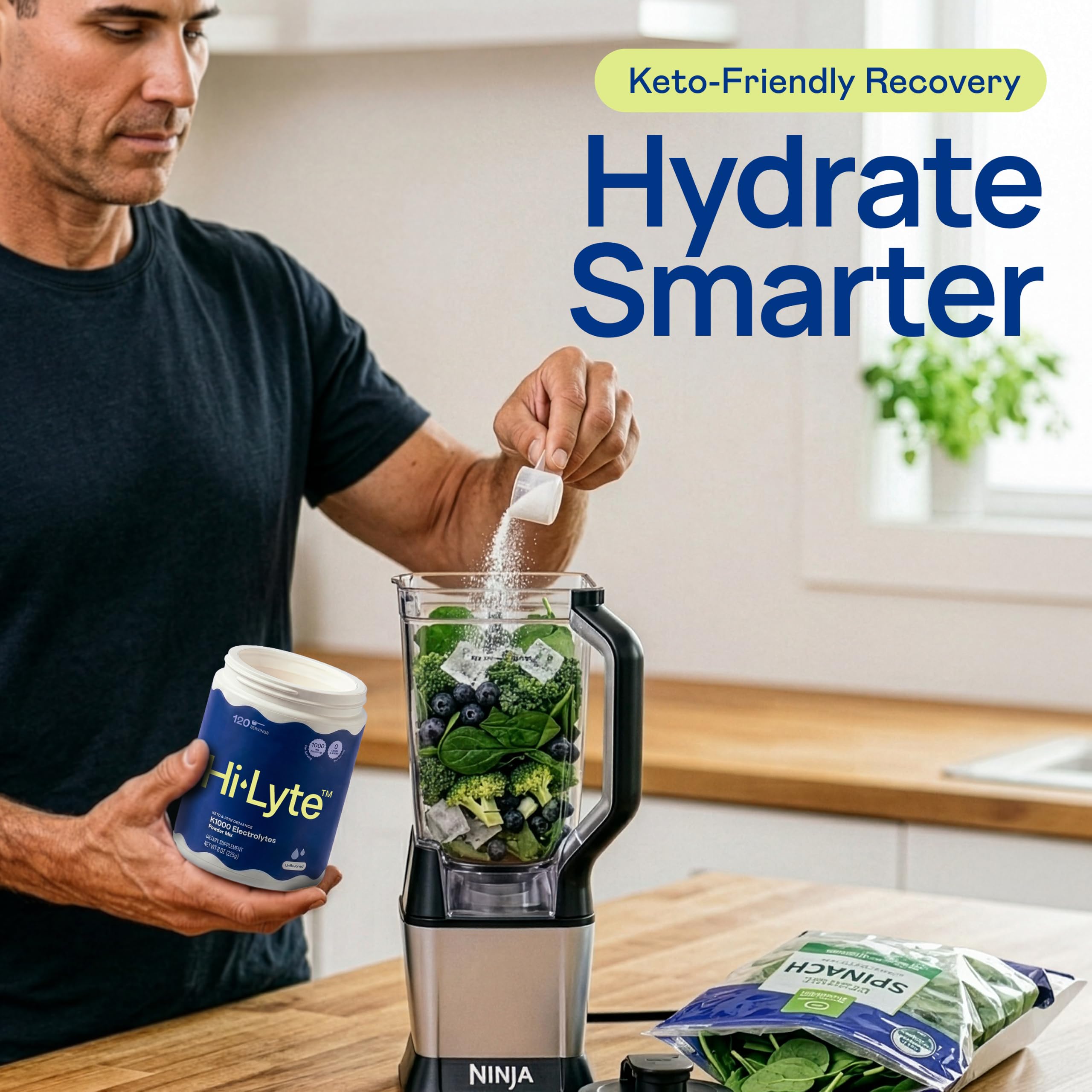 Hi-Lyte etiqueta nutricional K1000, ingredientes minimalistas y sin azúcar