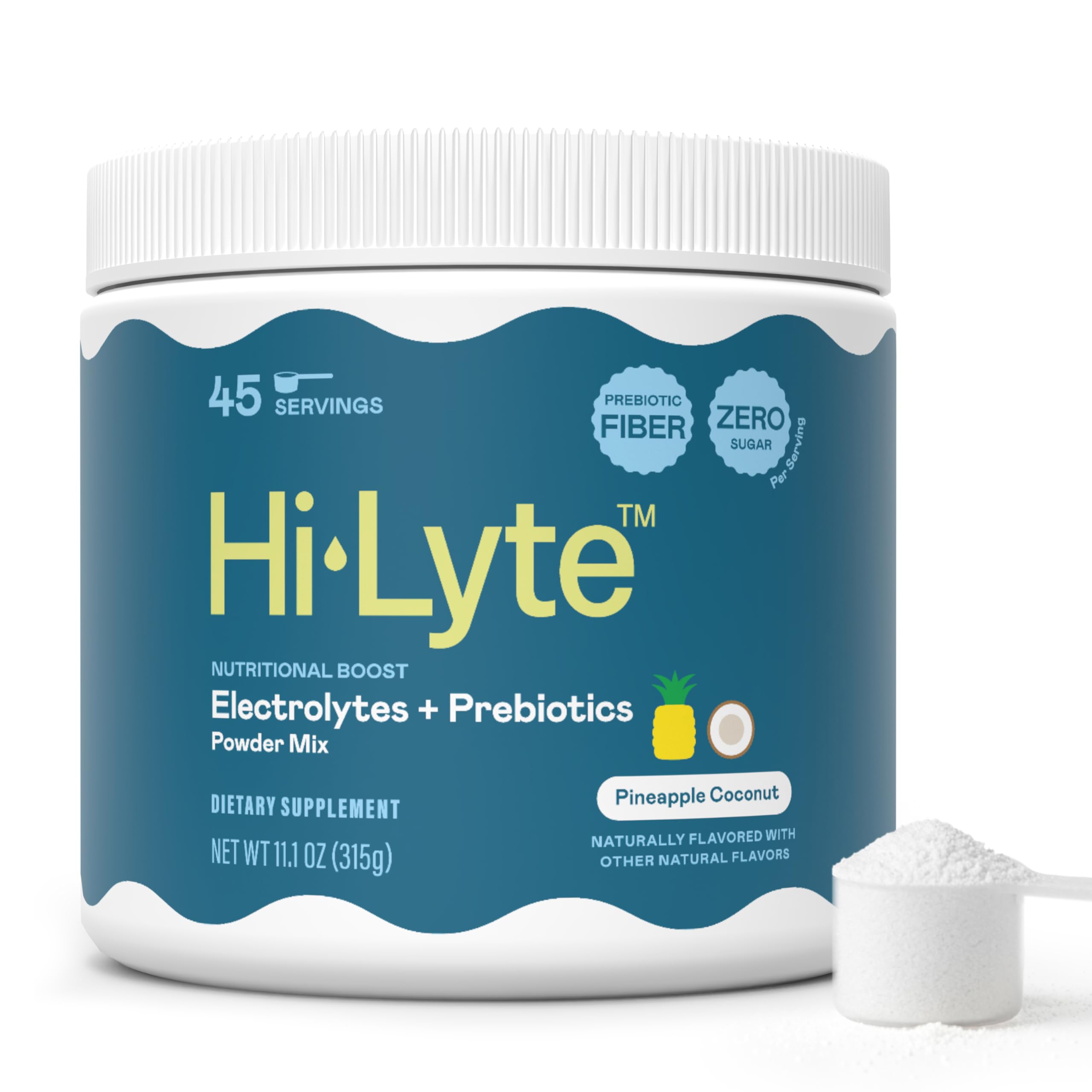 Hi-Lyte sobre frontal mostrando marca y sabor piña coco, fácil identificación