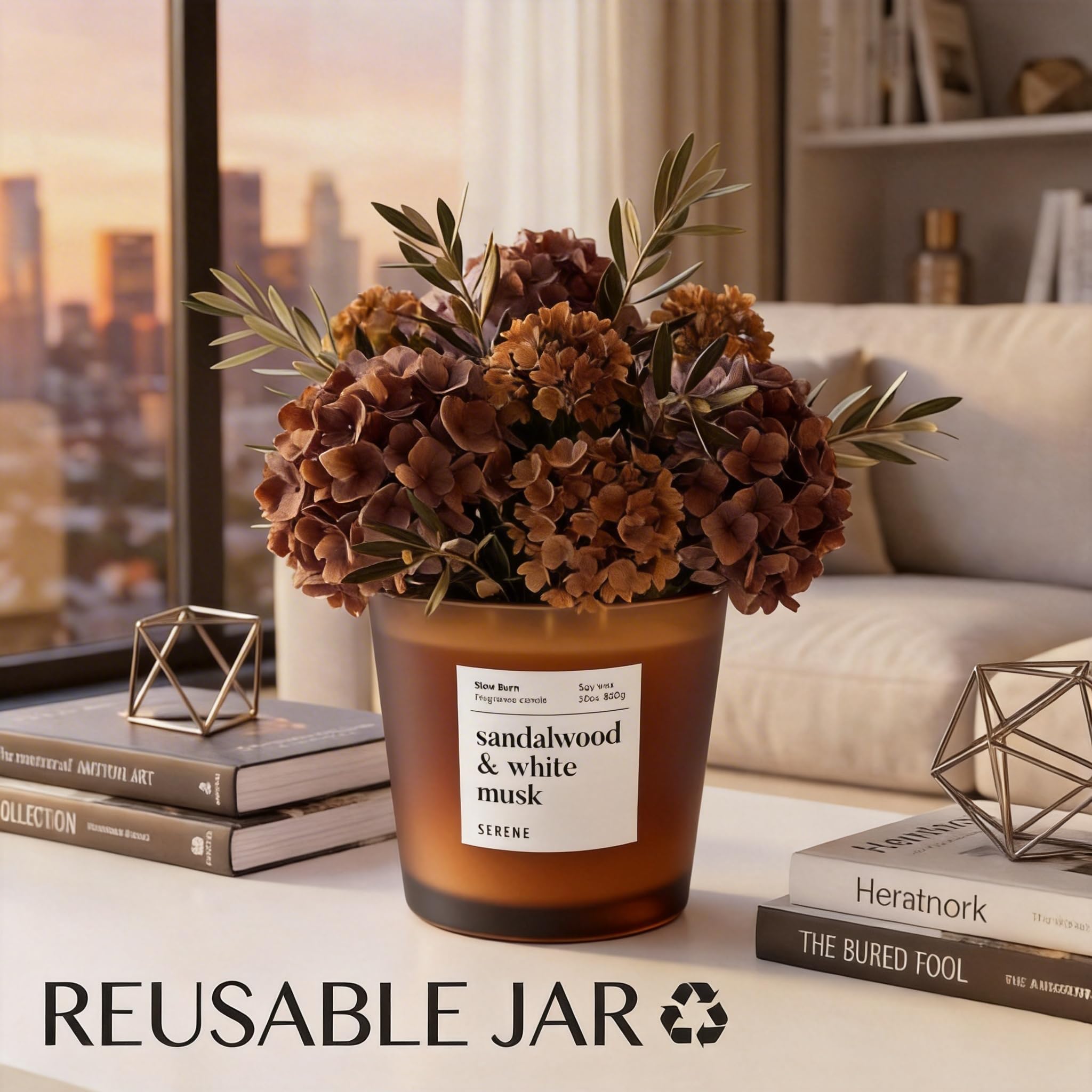 Hidden Label vaso azul resistente al calor reutilizable