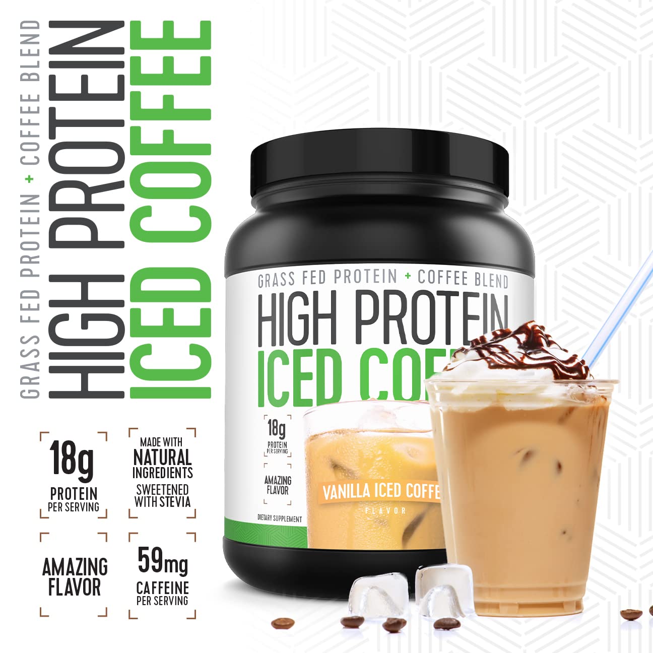 High Protein Iced Coffee en desayuno saludable para energía y saciedad