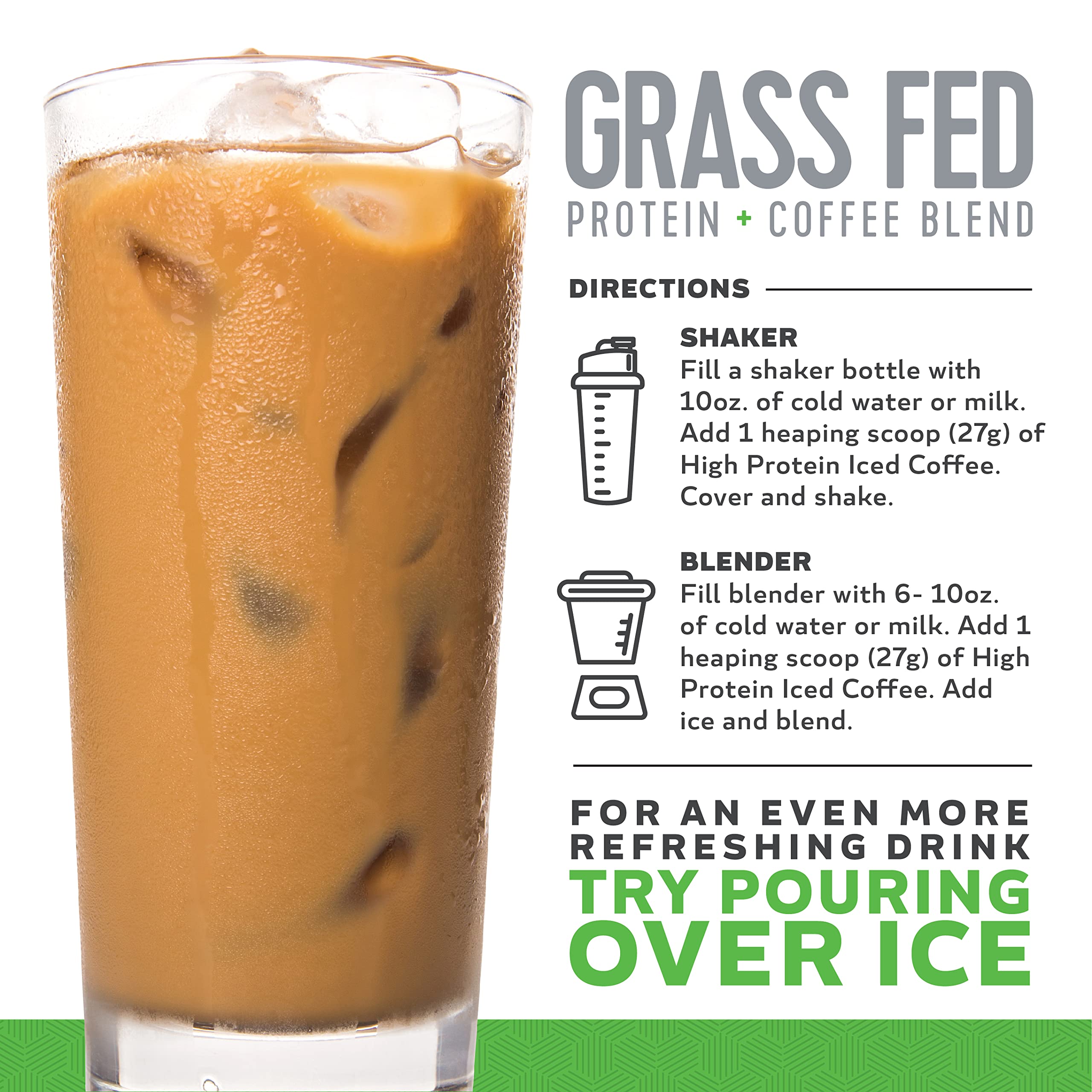 High Protein Iced Coffee etiqueta de ingredientes, claridad y transparencia