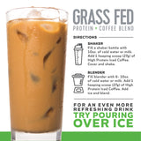 High Protein Iced Coffee etiqueta de ingredientes, claridad y transparencia