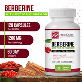 Highland Health Foods polvo fino de berberina mostrando pureza