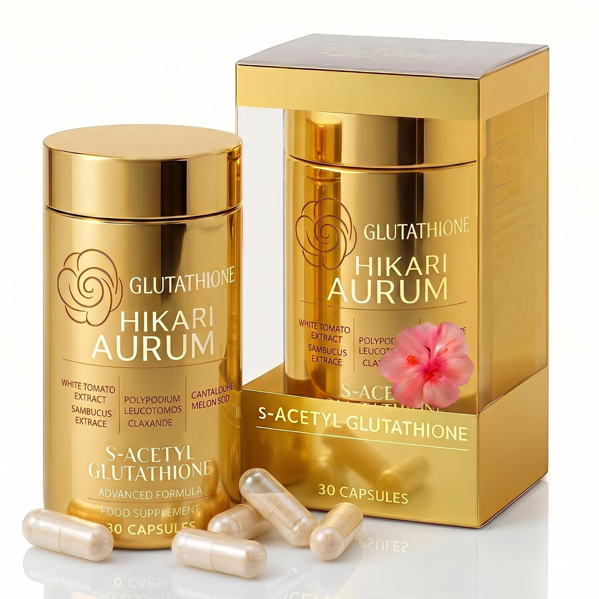 Hikari Aurum frente del empaque mostrando diseño y beneficio uniformidad