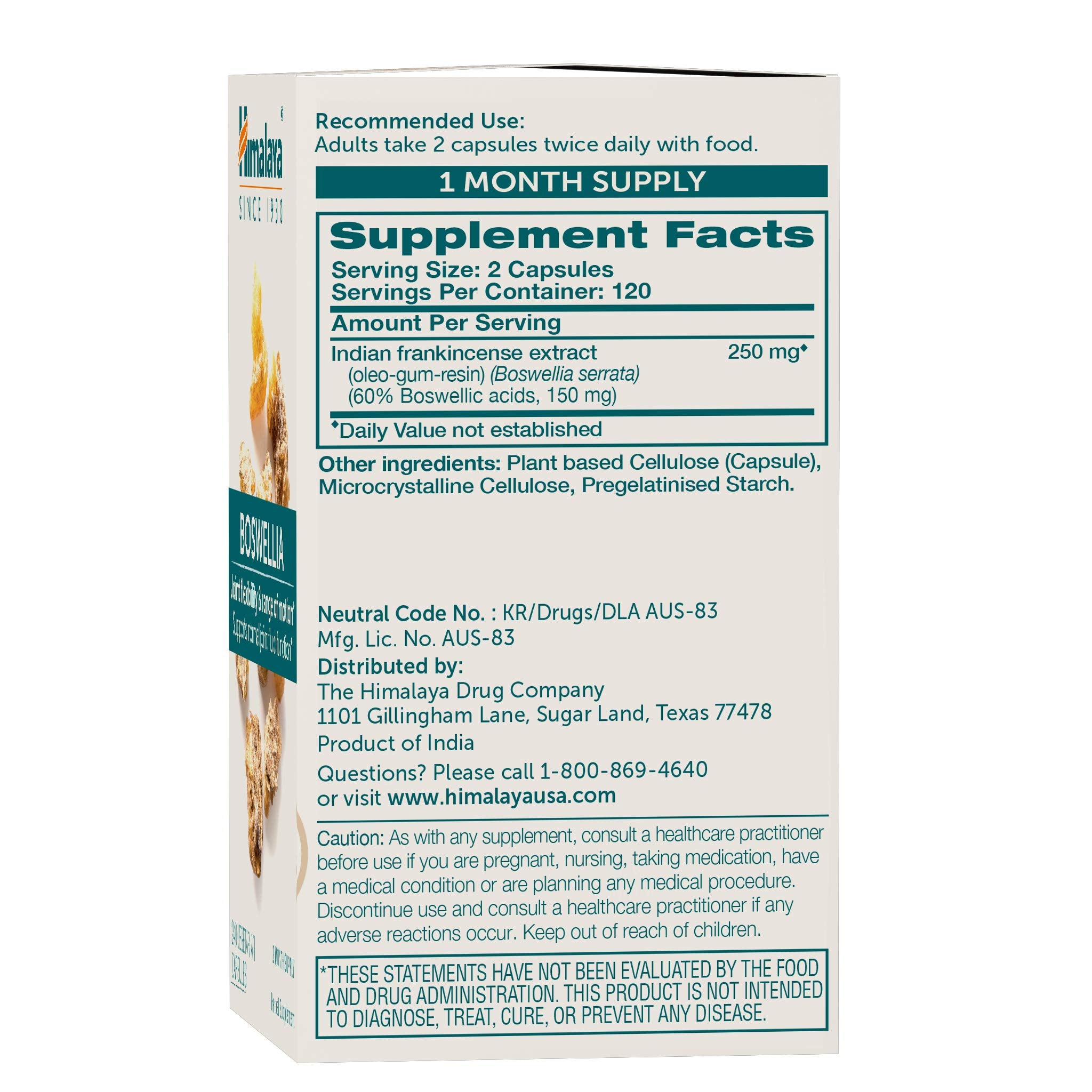 Himalaya cápsula vegetal en primer plano mostrando calidad y pureza