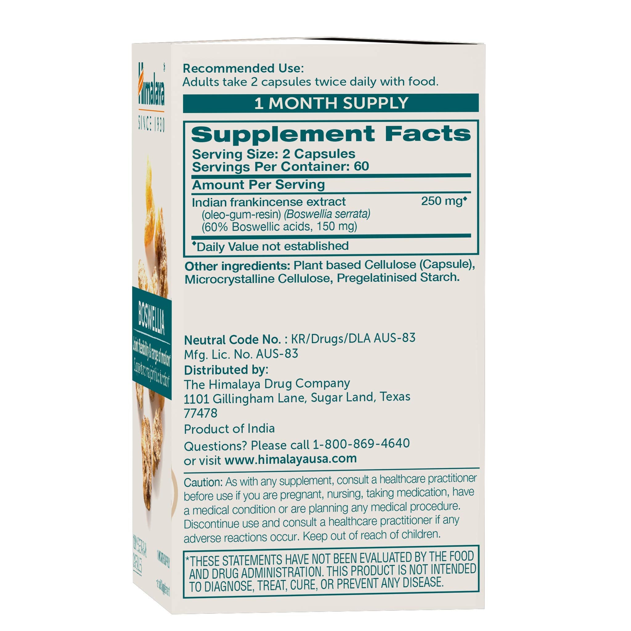 Himalaya primer plano de cápsula vegetal destacando la calidad y textura