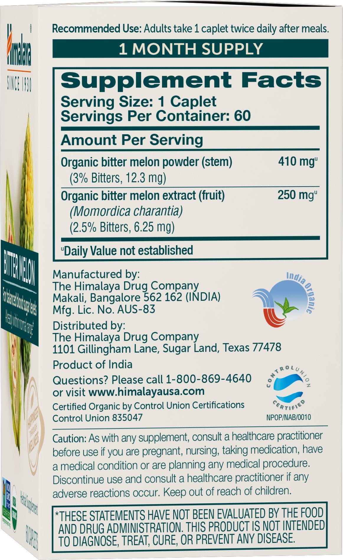 Himalaya caplets en mano para visualizar tamaño y fácil consumo