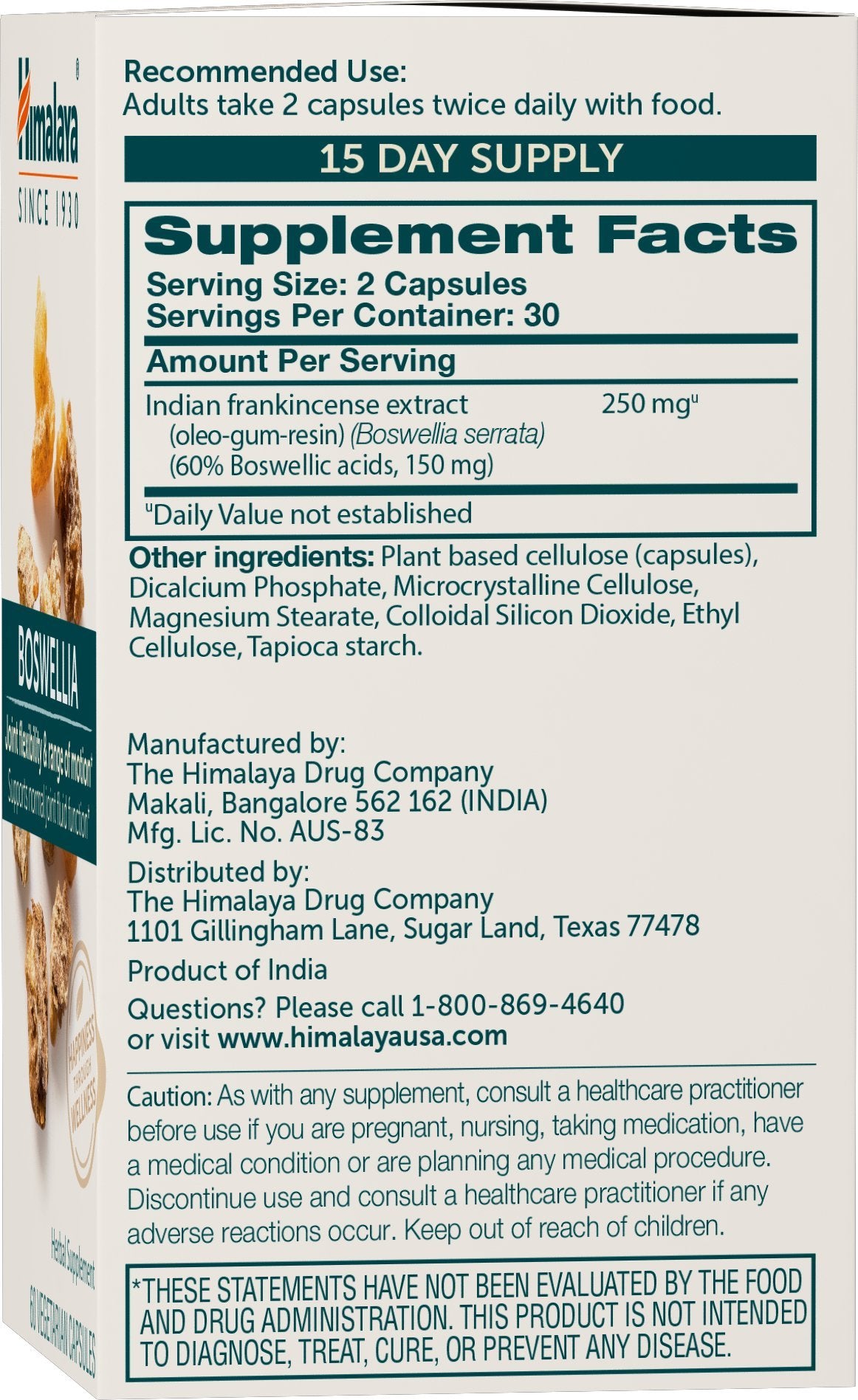 Himalaya cápsula en primer plano destacando calidad vegetal