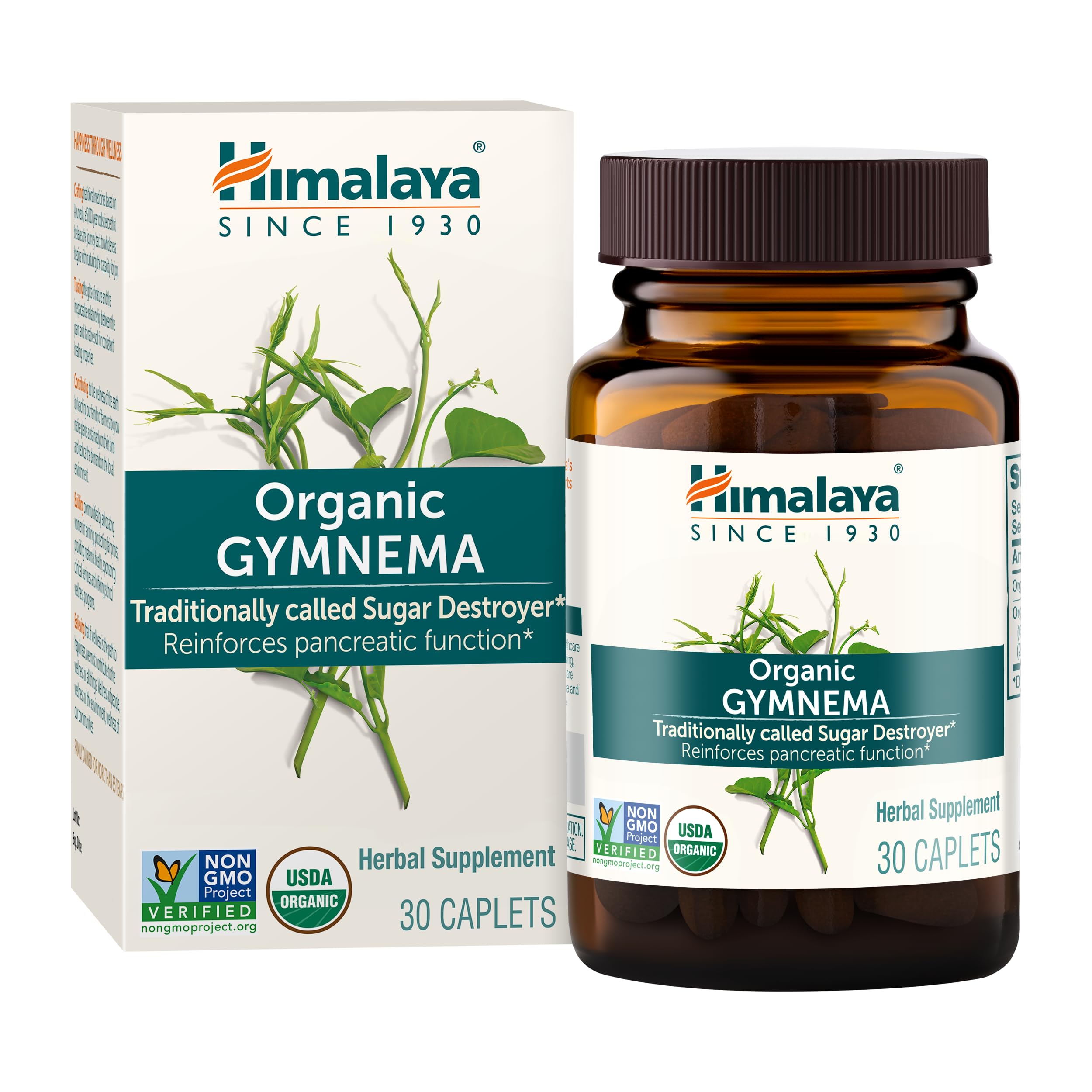 Himalaya detalle de la etiqueta con información de ingredientes orgánicos