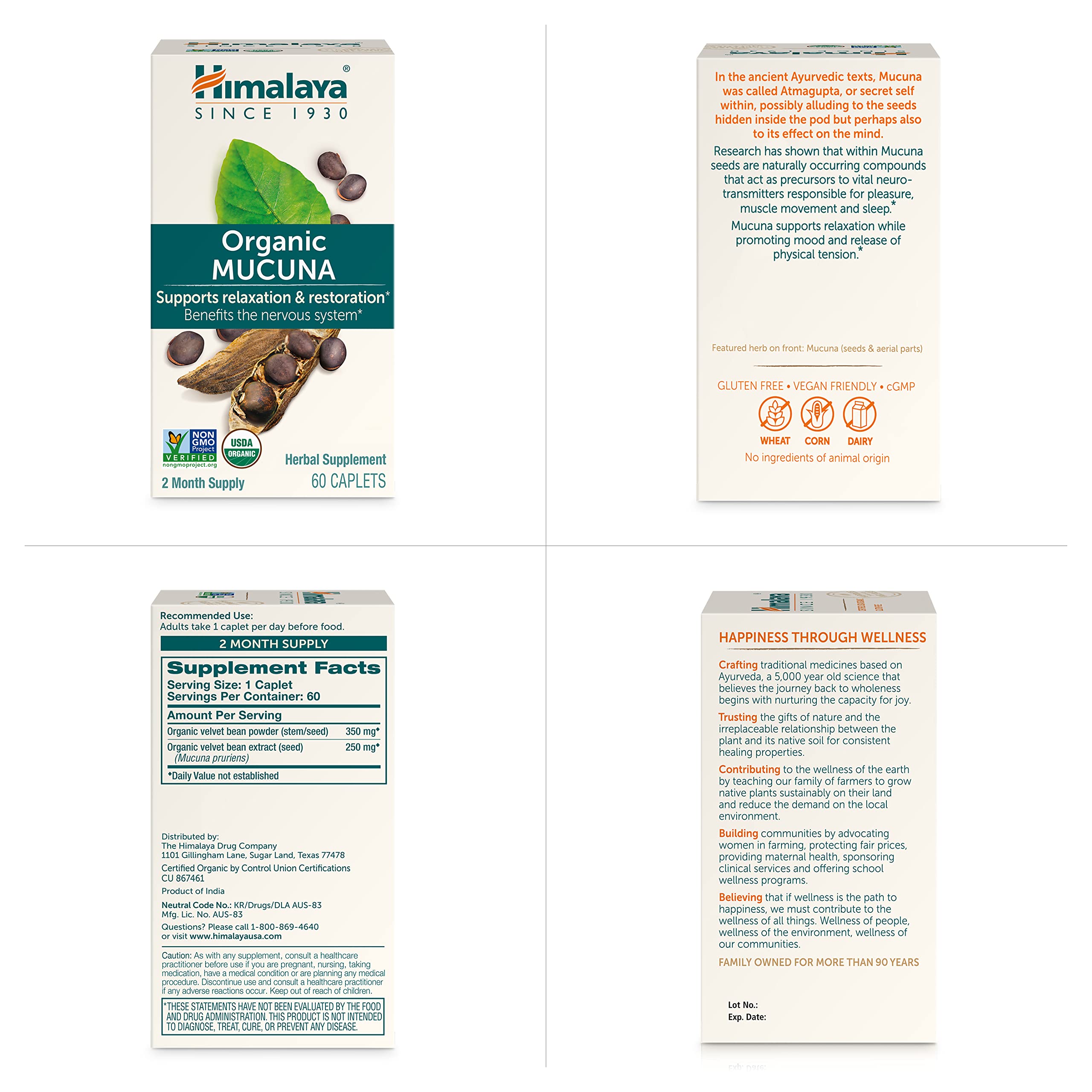 Himalaya primer plano de tallo de mucuna destacando origen botánico