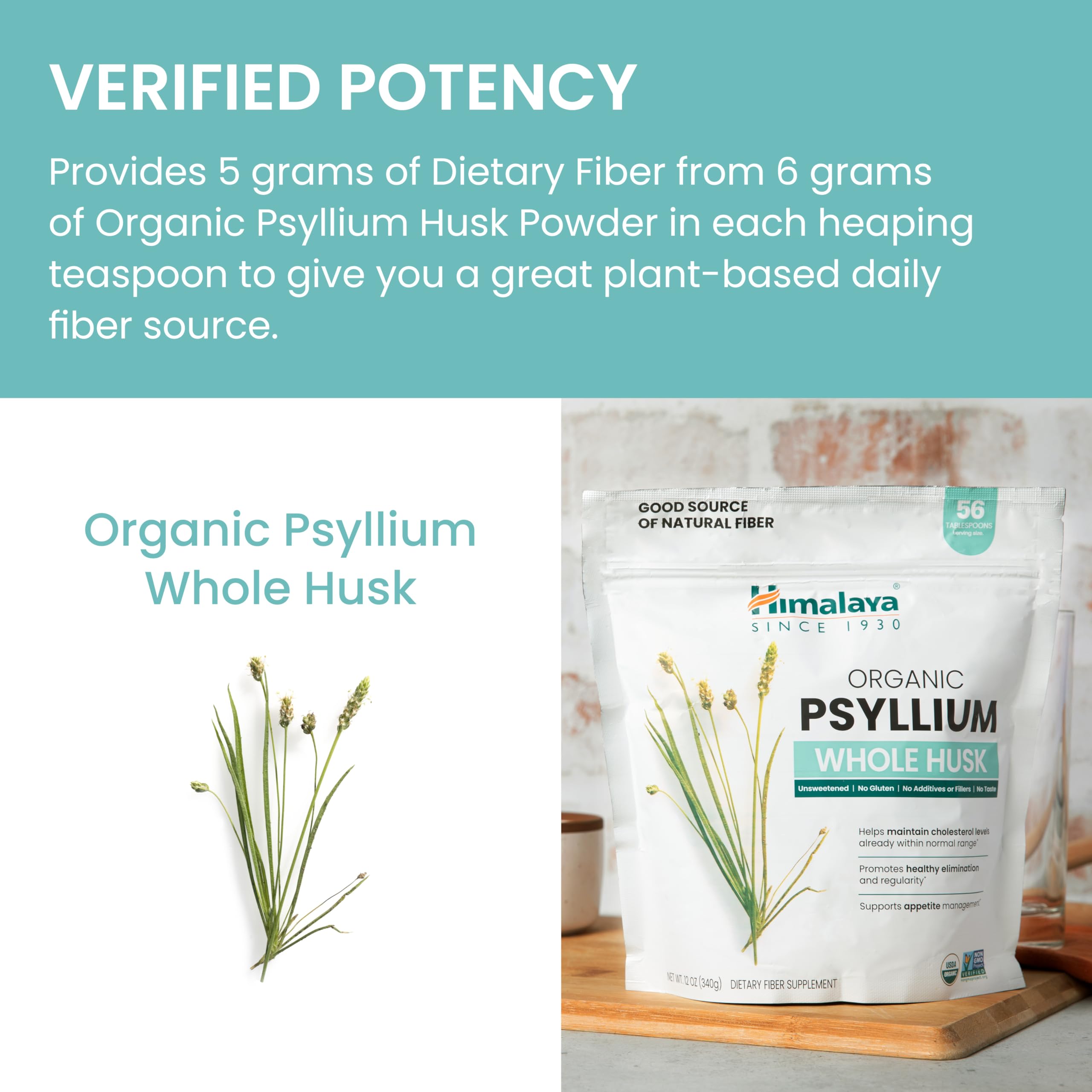 Himalaya etiqueta con sellos USDA Organic y Non GMO, calidad certificada