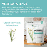 Himalaya etiqueta con sellos USDA Organic y Non GMO, calidad certificada