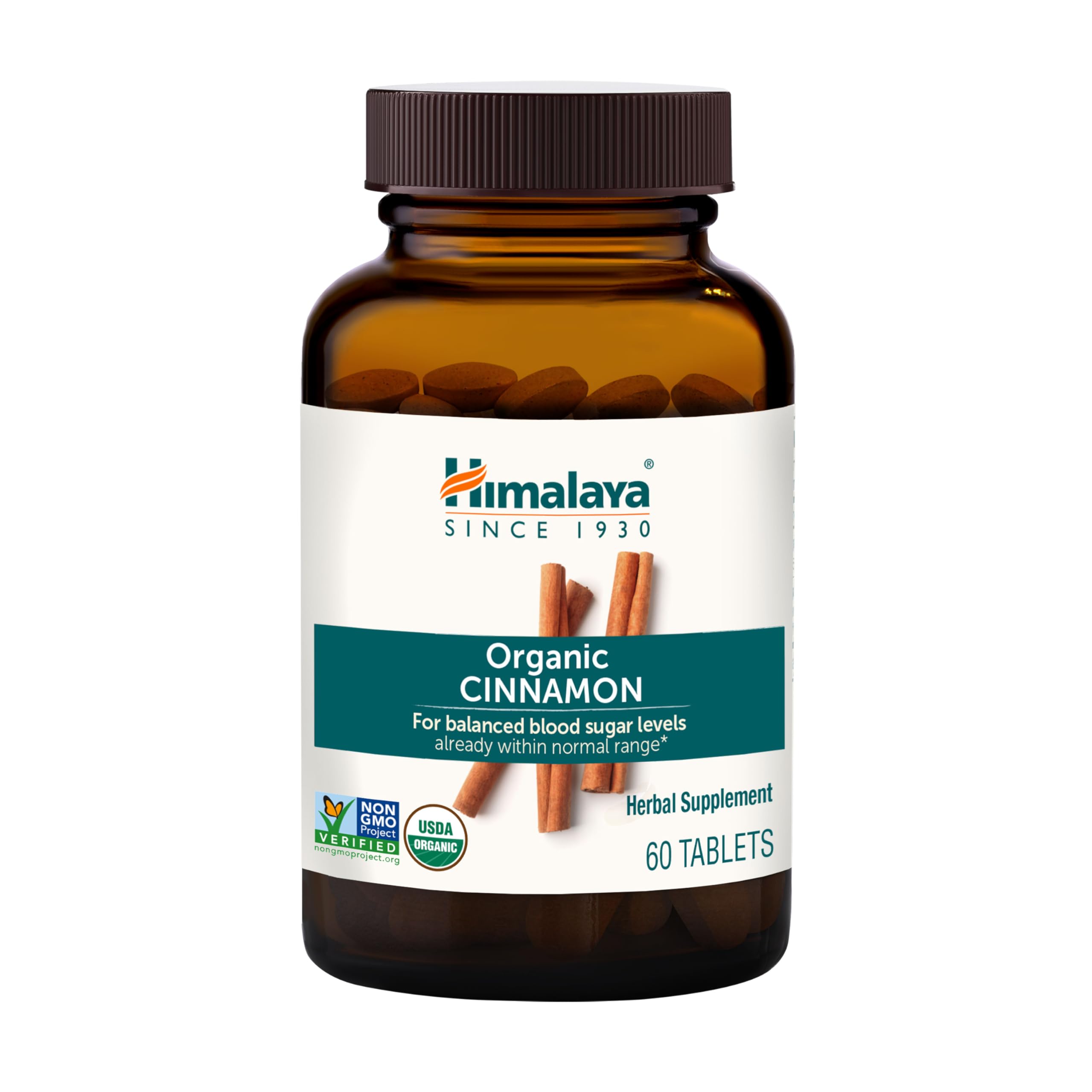 Himalaya envase frontal mostrando sello orgánico y beneficio de apoyo al metabolismo