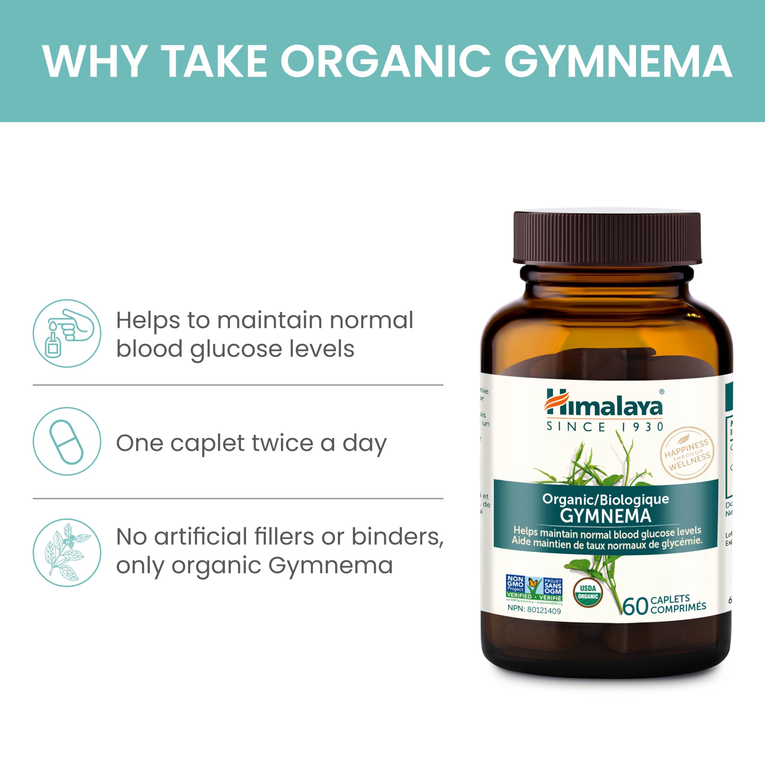 Himalaya caplet de Gymnema en primer plano, textura clara y compacta