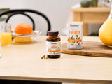 Himalaya Hello Energy comparación de tamaño para entender porción y conveniencia
