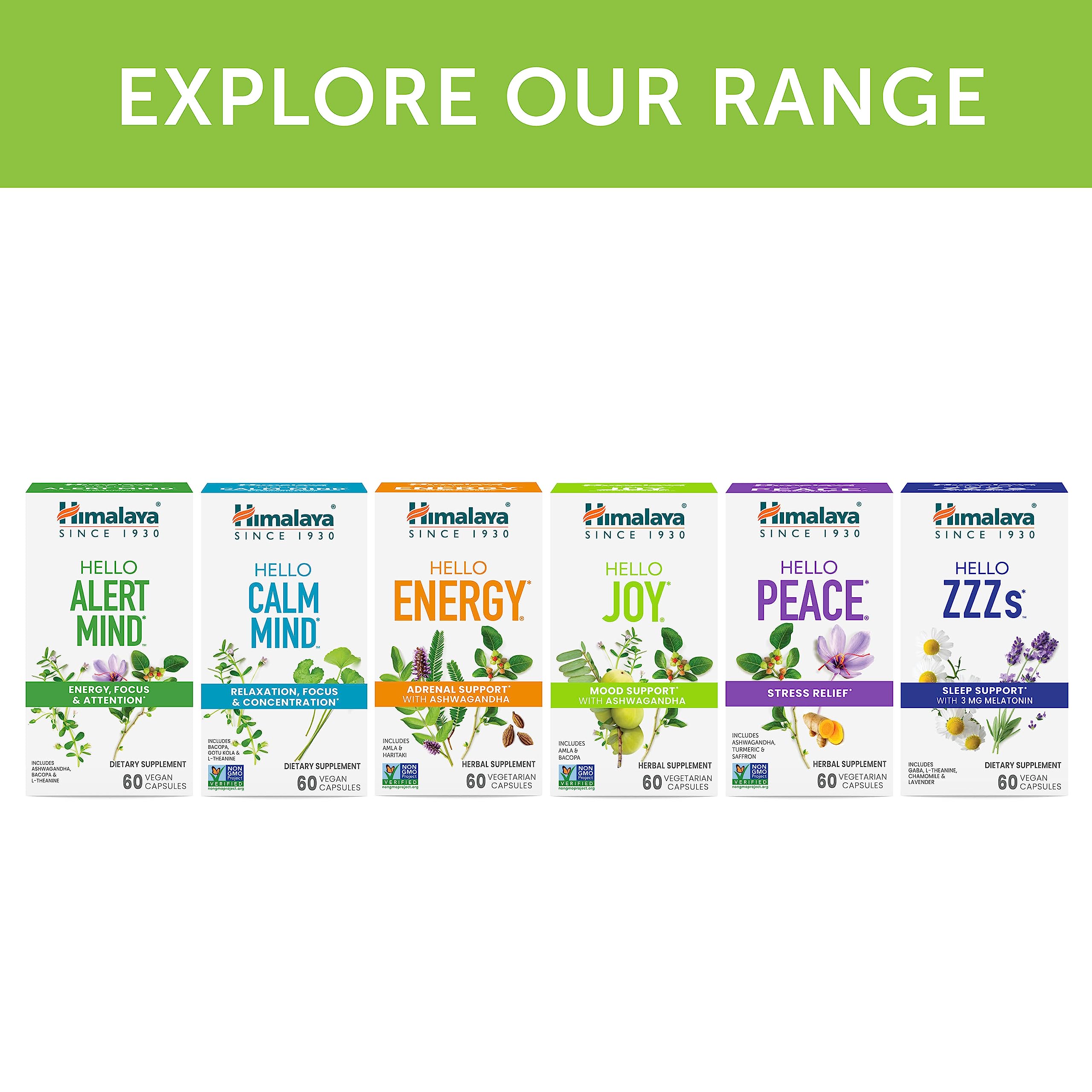 Himalaya Hello Joy persona relajada usando el suplemento para bienestar emocional