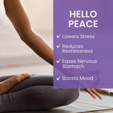 Himalaya Hello Peace raíces de Ashwagandha y polvo de Cúrcuma como ingredientes
