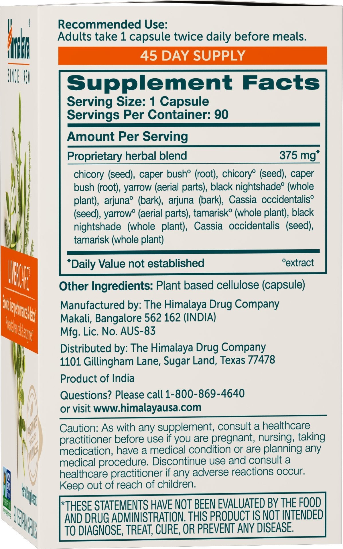 Himalaya cápsulas textura cercana, aspecto vegano y sin rellenos