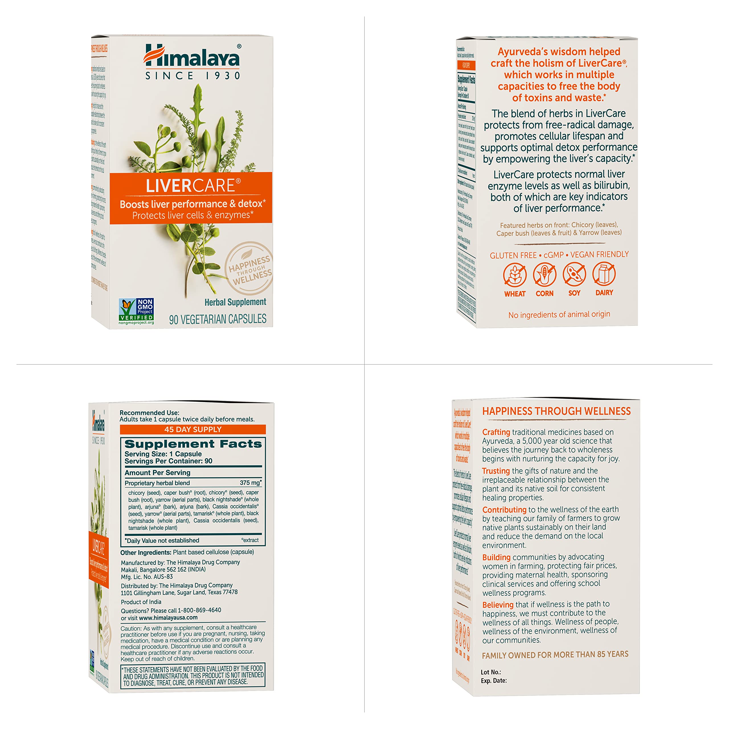 Himalaya etiqueta nutricional y lista de ingredientes, transparencia y confianza
