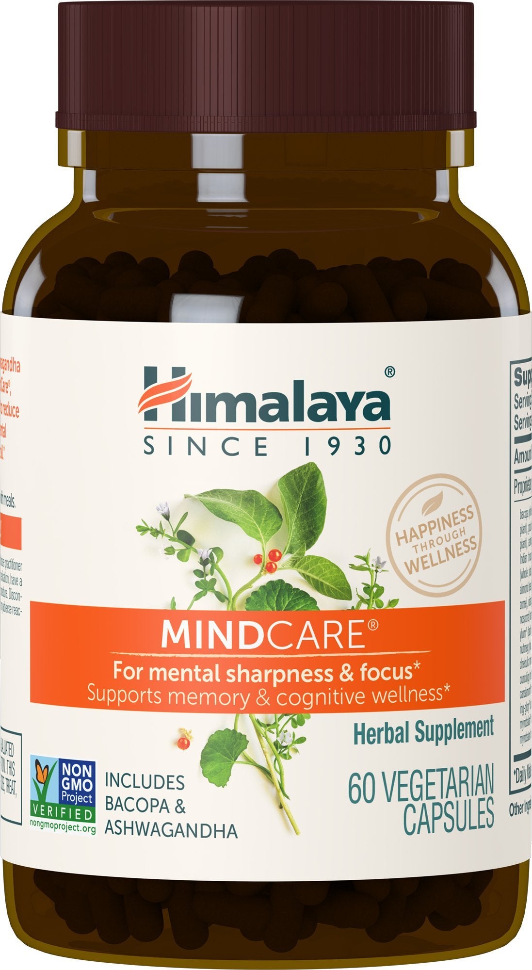 Himalaya MindCare frente del envase mostrando etiqueta clara y beneficios