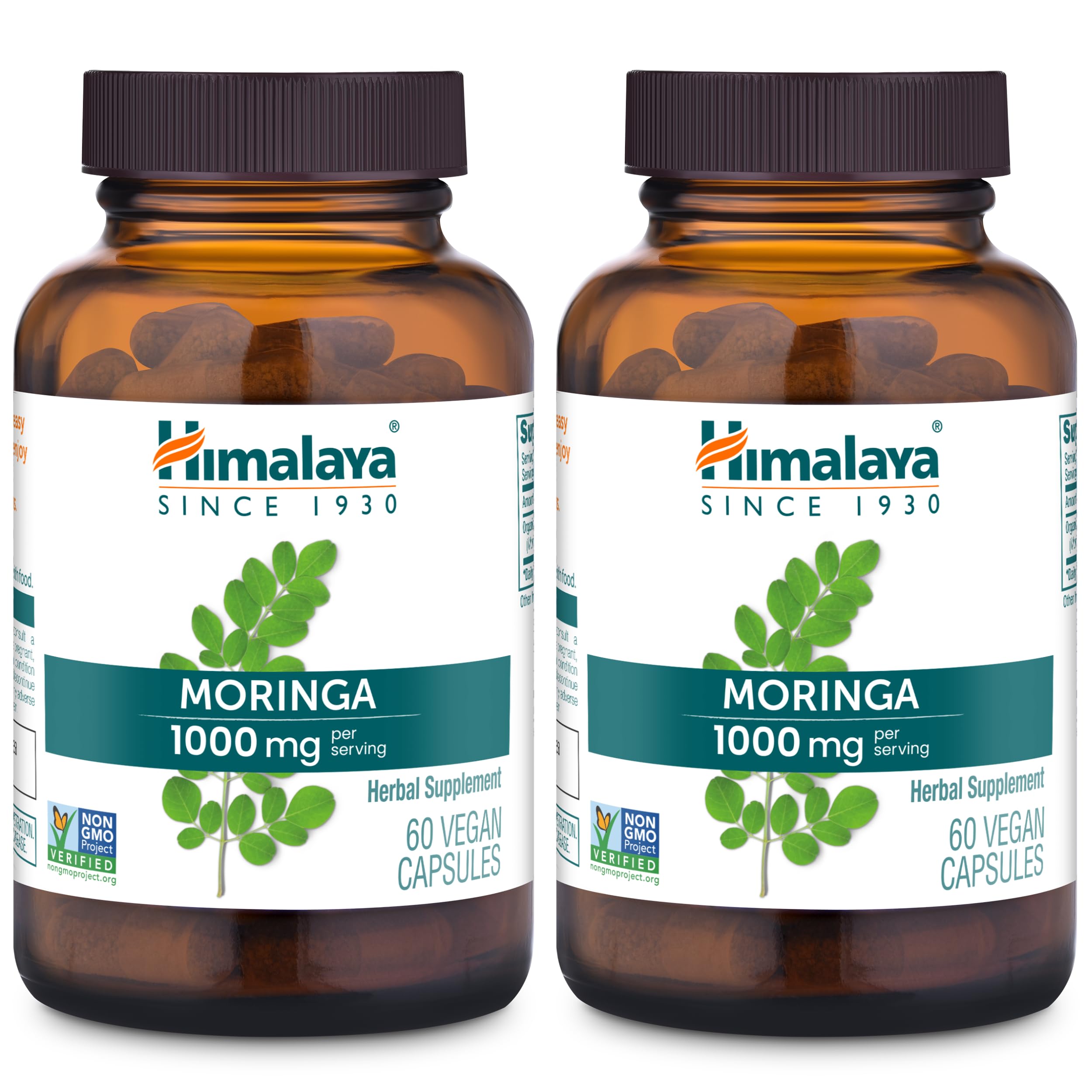 Himalaya envase frontal mostrando cápsulas y beneficios orgánicos
