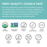 Himalaya etiqueta con sellos USDA Organic y sin gluten para confianza