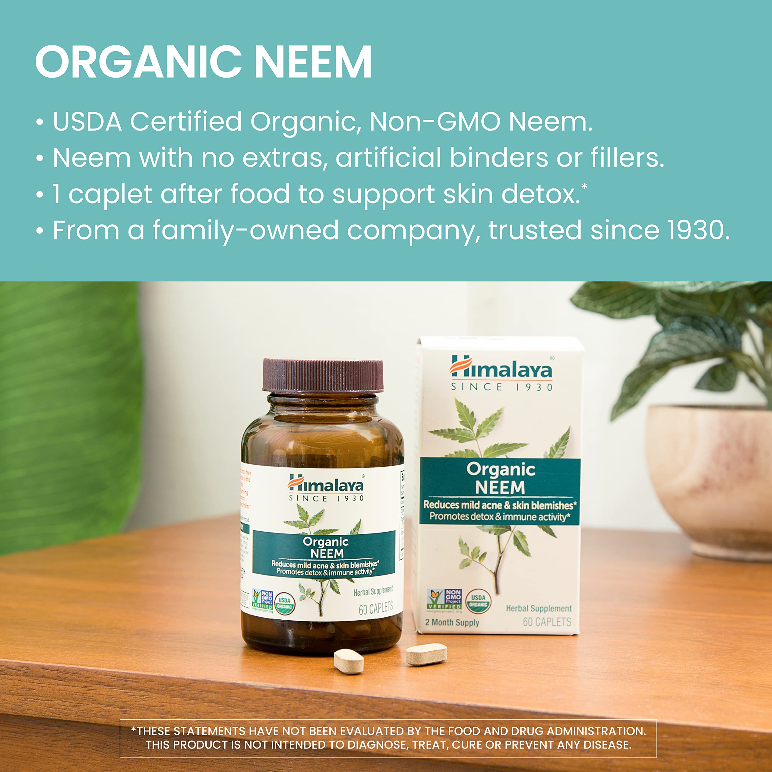 Himalaya detalle del extracto de neem resaltando concentración efectiva