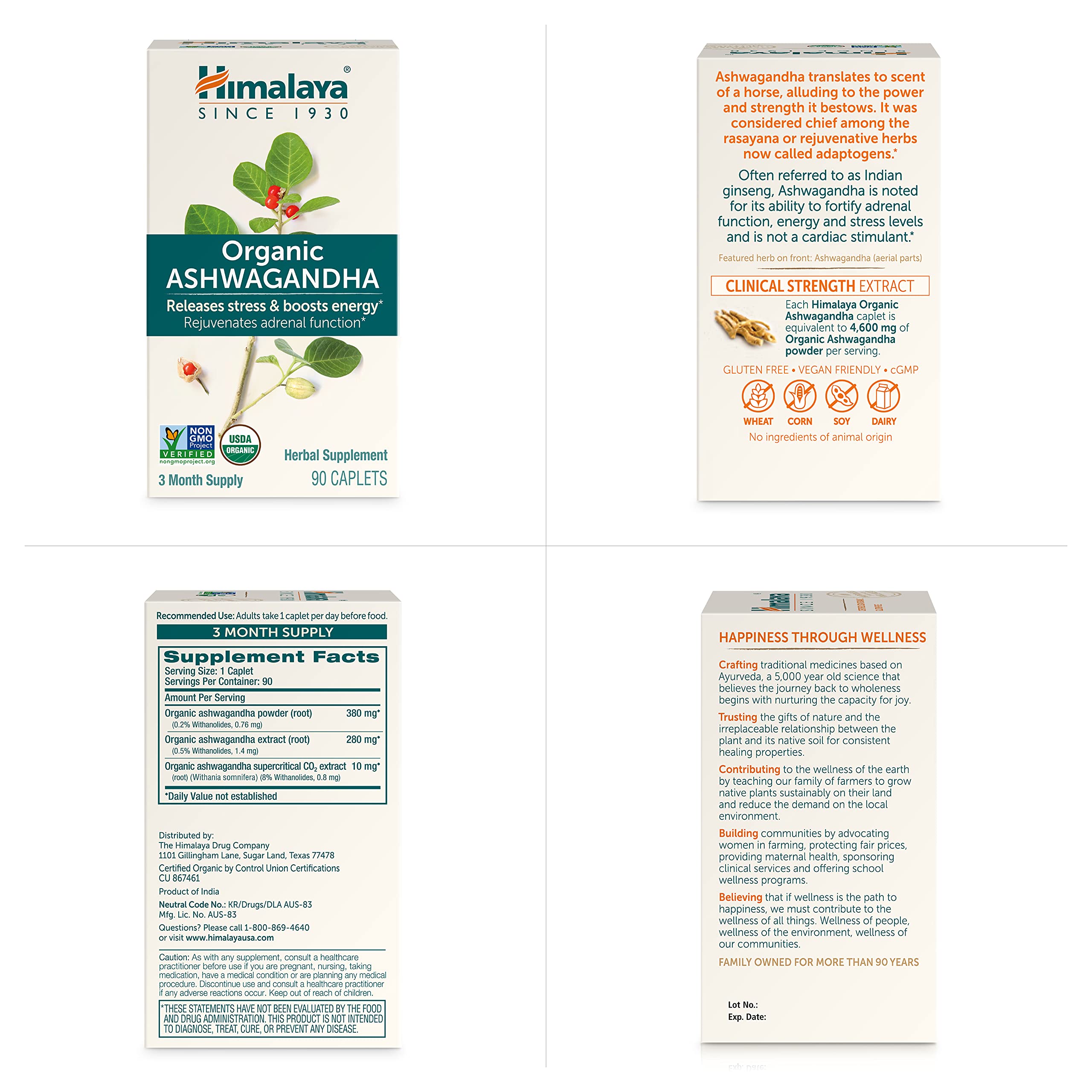 Himalaya insignias vegano y sin gluten que resaltan elección segura