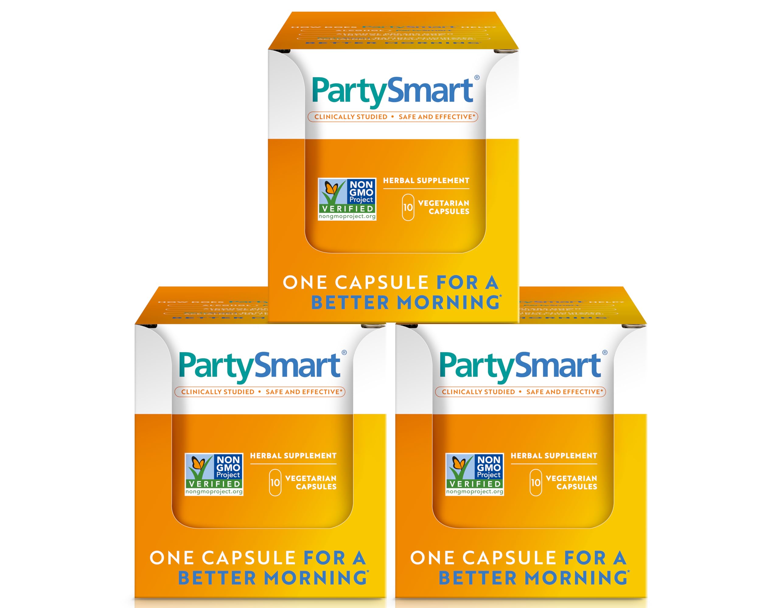 Himalaya empaque frontal de PartySmart mostrando formato de 10 cápsulas por paquete